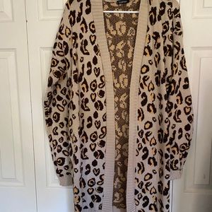 Cheetah cardi